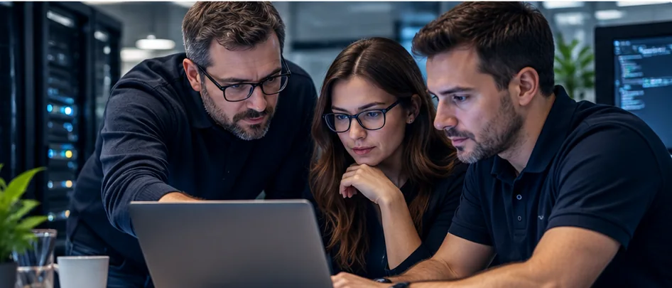 Equipo técnico de ingenieros y soporte de Corebit Sistemas
